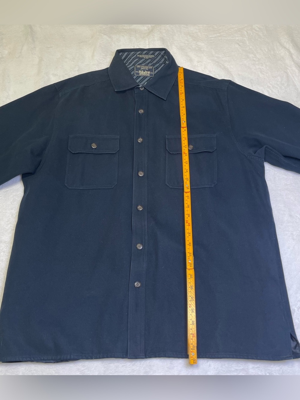 Levi Strauss & Co Men’s Lined Shirt Jacket Dark Navy Blue XL Heavyweight Shacket - Picture 7 of 10
